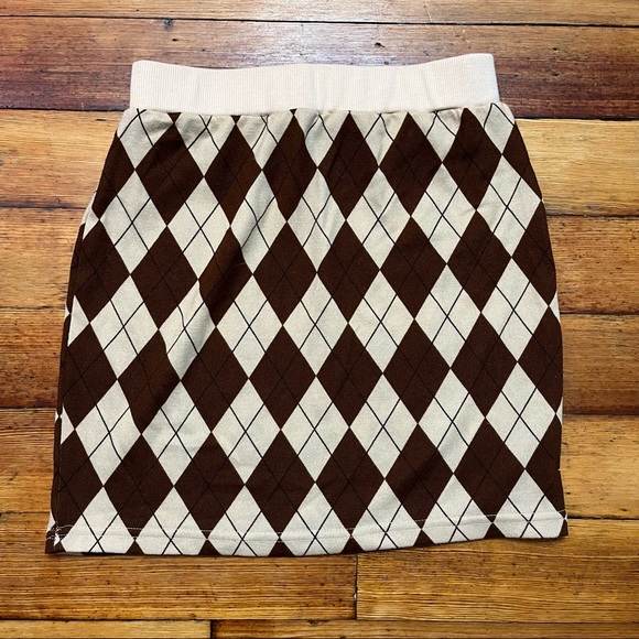 Argyle mini skirt - Picture 1 of 2